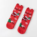 Cotton New Year Cartoon Stereo Ear Cute Elk Christmas Socks