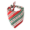 Pet Dog Christmas Print Triangle Scarf