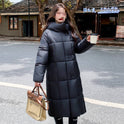 Loose Long Below The Knee Thickened All-matching Women's Bread Coat