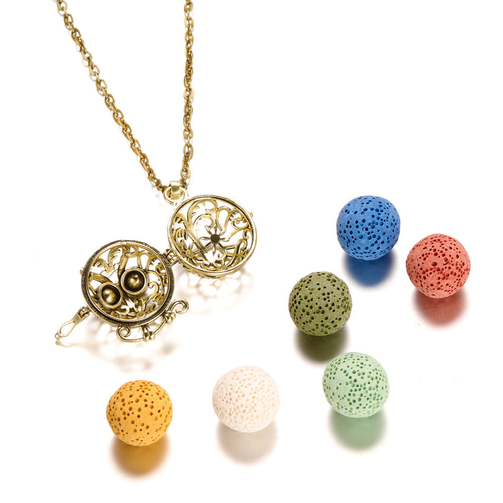 Mexican Nuclear Perfume Beads Ball Aromatherapy Small Necklace Accessories