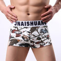 Men's Cotton Arrow Pants Men's Trendy Printed Arrow Pants Sexy Loose Boxer Briefs