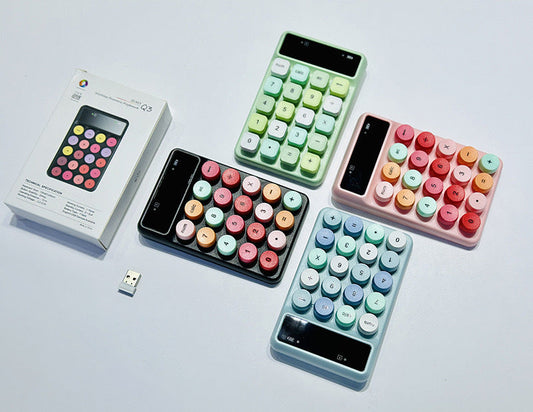 Mini-portable Complex New Q3 Wireless Digital Macaron Color Keyboard