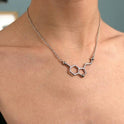 Simple Chemical Molecular Structure Pendant Necklace