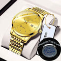 Quartz Hollow Watch Men's Back Cover Transparent