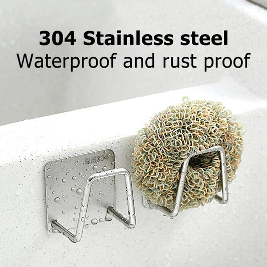 Sink Sponge Drain Drying Rack 304 Stainless Steel Storage Rack