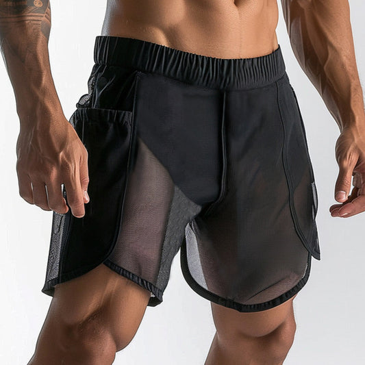 Men's Workout Sexy See-through Mesh Shorts