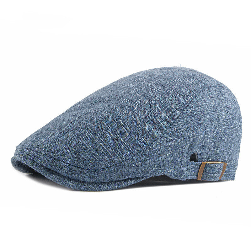 Men's British Retro Breathable Simple Light Board Advance Hats