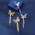 Butterfly Tassel Niche Creative Stud Earrings