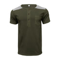 Summer Short Sleeve Men's Color Matching Thin