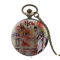 Oil Painting Color Goddess Picture Pocket Watch