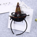 Halloween Witch Hat Headband Holiday Children Props Party Hair Accessories