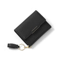 Simple Women's Short Wallet Tassel Small Folding