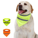 Dog Reflective Bandanas Pet Triangular Towel Scarf Bright Color Polyester Bib