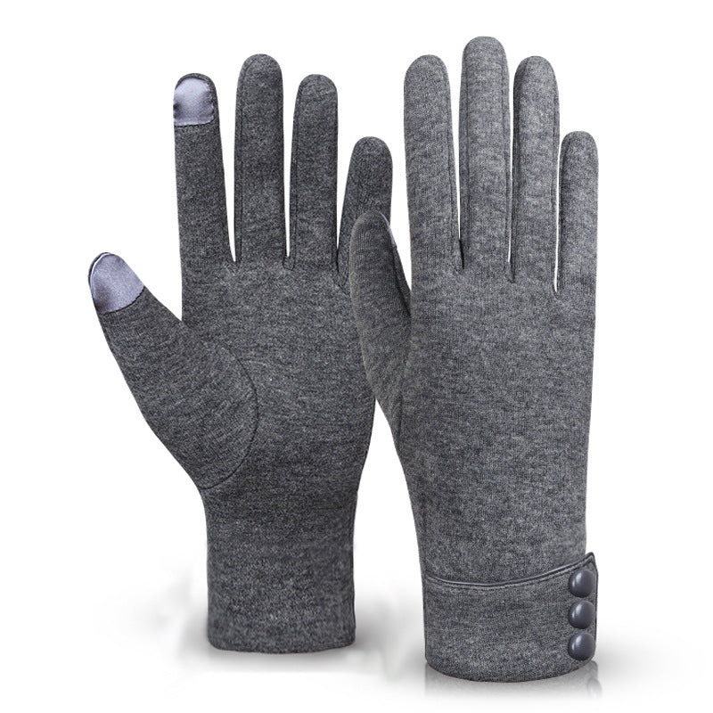 Non-velvet Gloves Touch Screen Female Outdoor