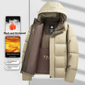 Men's Fleece Ined Thickened Cotton Padded Coat