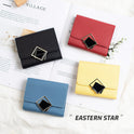 Women's Short Chic Flip Zipper Multiple Card Slots Wallet