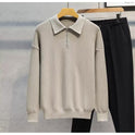 Polo Collar Slim Fit All-matching Base Sweater