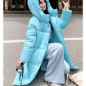 Loose Long Below The Knee Thickened All-matching Women's Bread Coat