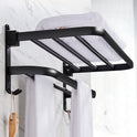 Towel Rack Bathroom Shelf  Wall-mounted Without Perforation