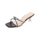 Simple Fashion Transparent Sandals And Slippers