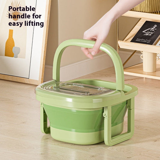 Folding And Portable Foot Soaking Bucket Deep And Comfortable For The Calf