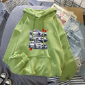 Fleece-lined Hoodie Sweater Unisex Wear Autumn Winter Couple Top Loose