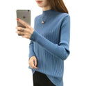 Half Turtleneck Slim Slimming Knitted Sweater