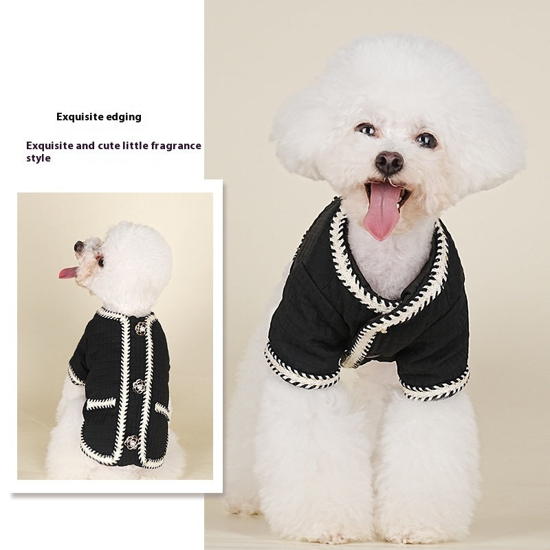 Pet Clothes Autumn And Winter Quilted Coat Warm