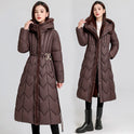 Long Overknee Down Cotton-padded Coat Lightweight Mom Coat