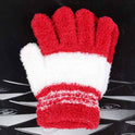 Half Fleece Children's Gloves Warm And Cute Candy Color