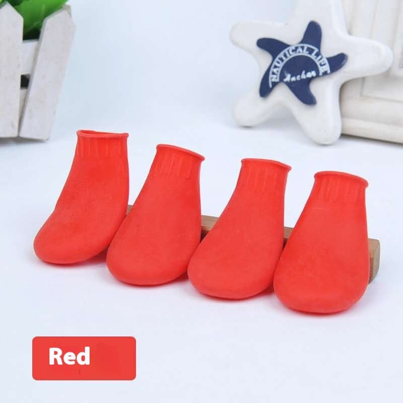 Rubber Foot Strap Waterproof Shoe Cover Pet Boots