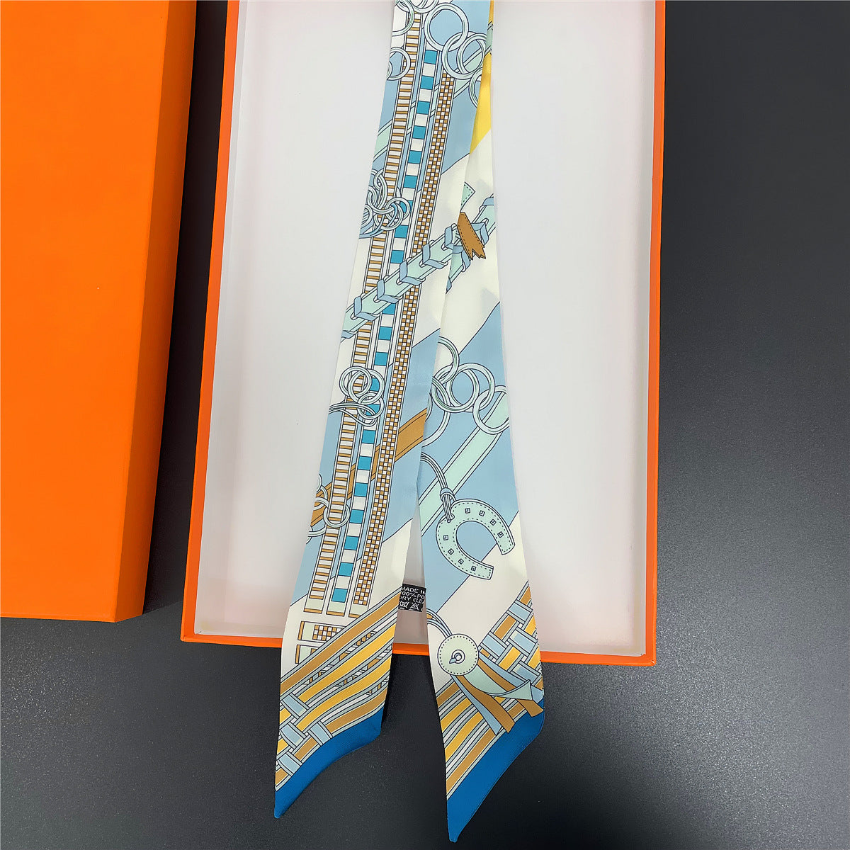 Women's Elegant Professional Duplex Printing Silk Scarf