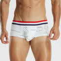 Men's Boxer Colored Cotton U Convex Low Waist Boxer Briefs