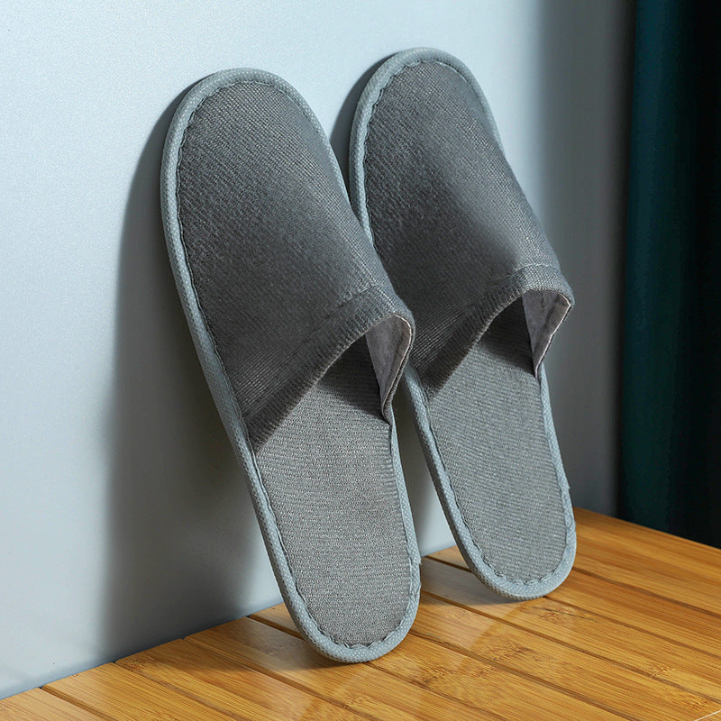 Women's Home Solid Color Non-slip Platform Hotel Slippers