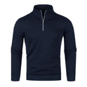 Men's Half-high Collar Zipper Sweater