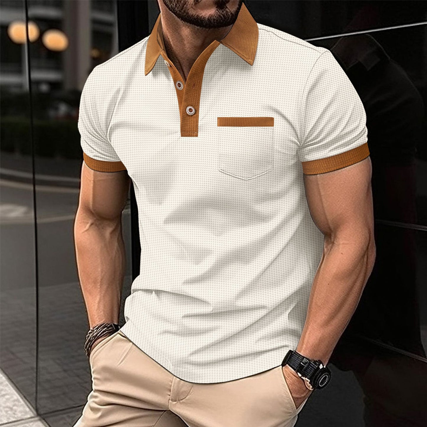 Men's Chest Pocket Short Sleeve