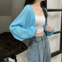 Women's Summer Hollow-out Long-sleeved Sweater Top