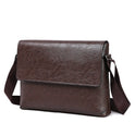 Business Casual Pu One Shoulder Diagonal Bag Multifunctional Solid Color Briefcase