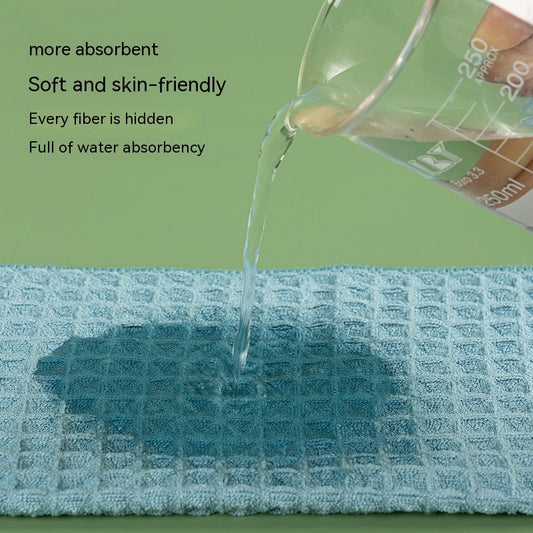 Microfiber Skin-friendly Non-lint Waffle Microfiber Towel