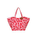 Popular Leopard Print Large Capacity Nylon Canvas Tote Dot Bag