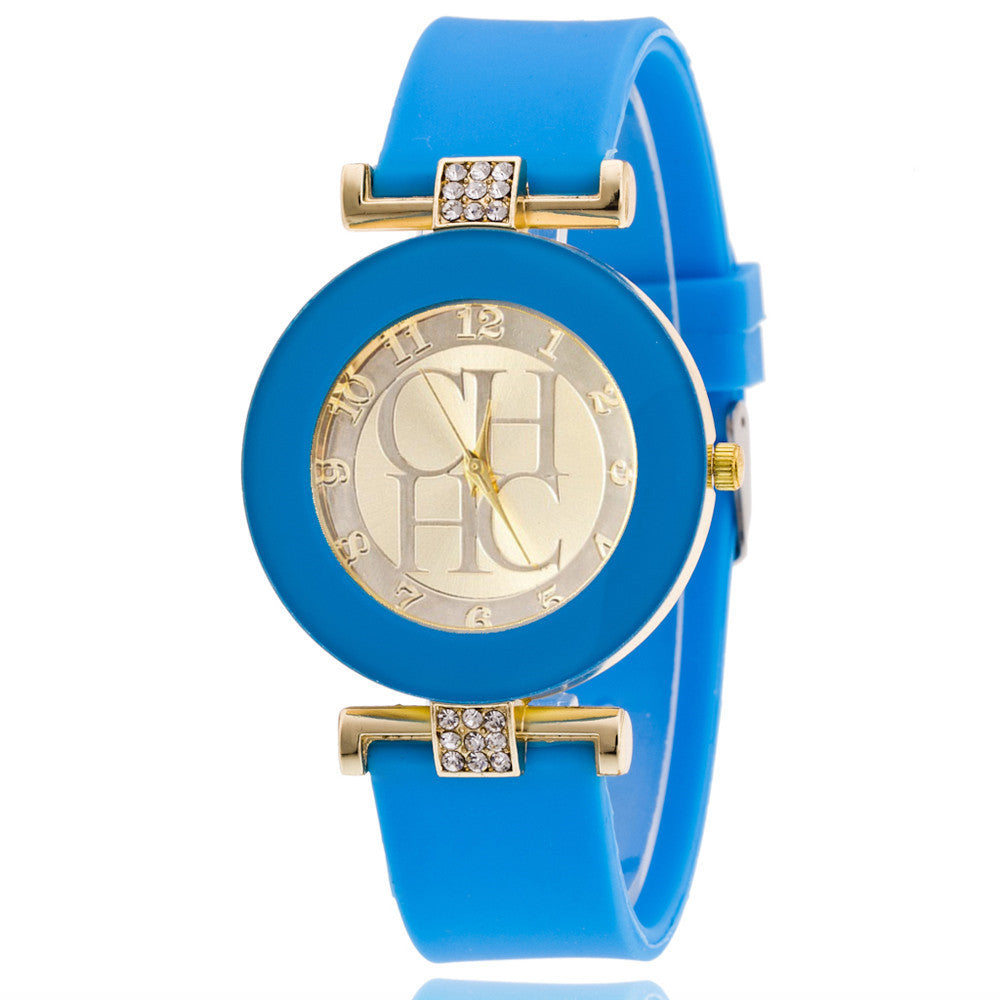 Fashionable Women's Silicone Quartz Watch