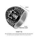 Punk Locomotive Skull Trendy Men's Ring