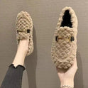 Add Fleece Warm Thick Soled Cotton Shoes Woolly Shoes Casual Shoes