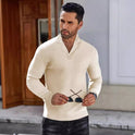 Men's Suit Collar Solid Color Casual Shirt