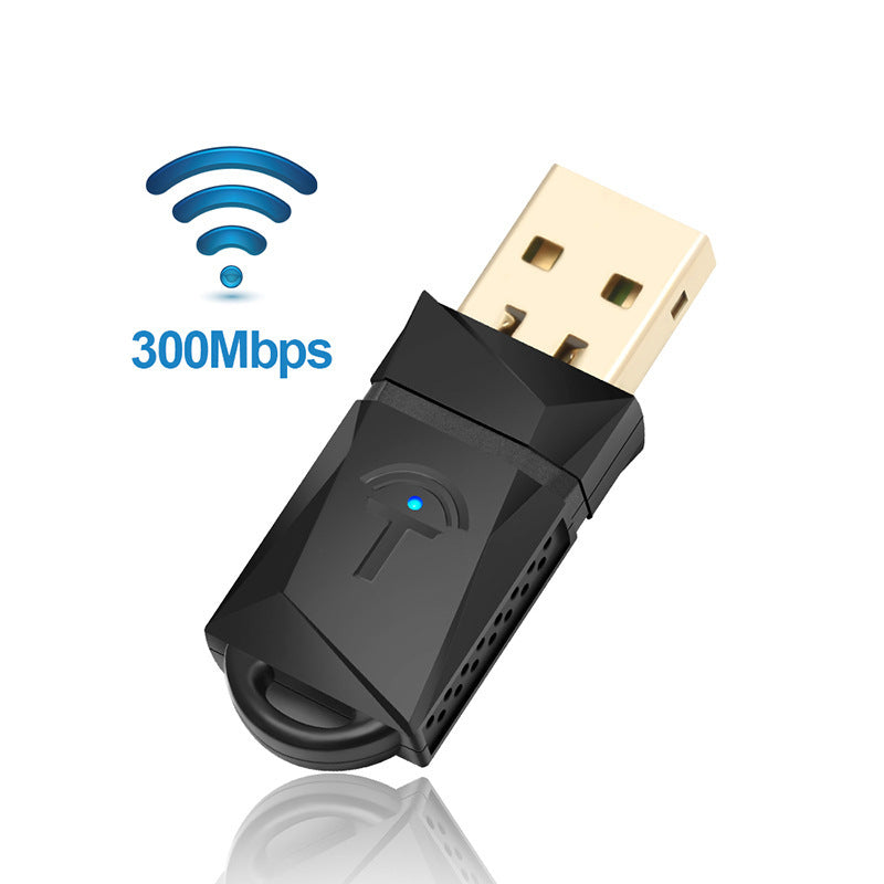 محول شبكة محمول لاسلكي USB WiFi بسرعة 300 ميجابت في الثانية