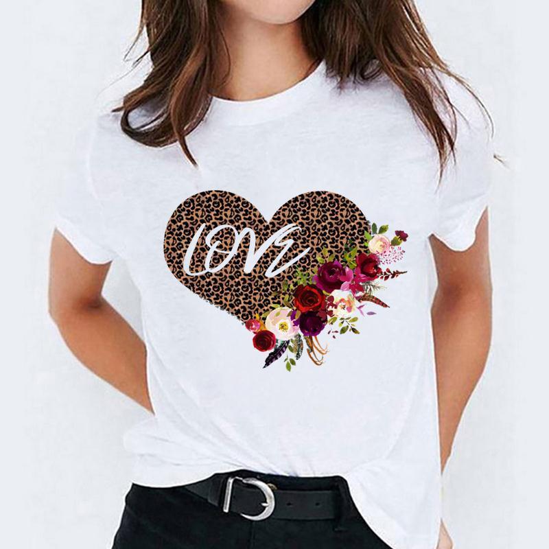 Cartoon Love Sweet Cute Short Sleeve