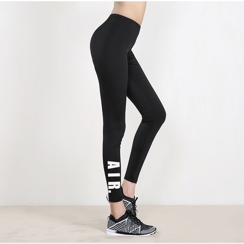 Women's Leggings Wish Foreign Trade Letter Printing Leggings Slim Pencil Pants DDK12