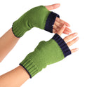 Half Finger Warm Color Wrist Wrap Warm Wool Gloves