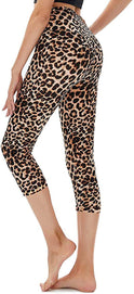 Slimming Cropped Pants High Waist Print Leggings