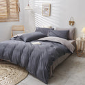 Solid Color Bedding Quilt Cover Four-piece Set Three-piece Bed Sheet Set